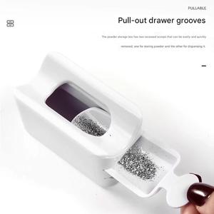 Boîte de rangement professionnelle pour paillettes à ongles, double couche, pour paillettes brillantes, strass, conteneur pour manucure - Product Image 2