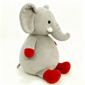 Peluche d'éléphant personnalisée, adorable peluche d'éléphant gris, peluche d'éléphant douce - Product Image 2