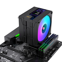 Ventilateur de refroidissement CPU LOVINGCOOL 12cm ARGB Tower 6 caloducs en cuivre, radiateur à éclairage miroir, stock direct usine, OEM, pour PC de jeu Intel AMD