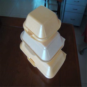 PS foam food container BURGER BOX Supplier from China ( we make machine ) , contact Ellie Whats 008613780912769