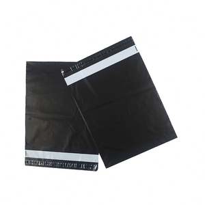 Sac de courrier express en plastique noir auto-adhésif LDPE&HDPE, sac de courrier personnalisé imprimé pour chaussures - Product Image 2