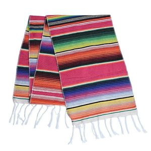 14X84 pulgadas Cinco De Mayo Celebración Serape mexicano Corredores Decoraciones de fiesta para boda Fiesta Mesa Vajilla Decoraciones - Product Image 5