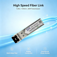 Module SFP-1.25G-SX1310 Gigabit SFP 1310nm 2KM MMF LC Transceiver Fibre Optique avec Garantie de 3 Ans pour Switch