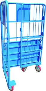 Zware transportwagen, opvouwbare magazijnkooi, logistieke transportkar - Product Image 4