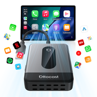Adaptateur sans fil Ottocast 2-en-1 CarPlay Android Auto BT 5.4 Wi-Fi double bande Plug & Play OTA CE FCC Agent de marque Vente en gros