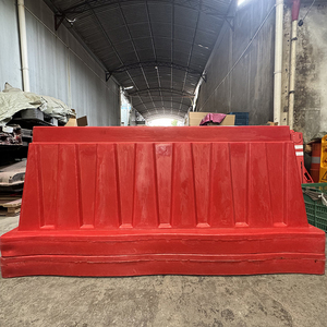 Barreras de seguridad vial de tráfico Barrera de choque de tráfico LLDPE barricada rellena de arena Señal de carretera City Park Sled barrera plegable - Product Image 4