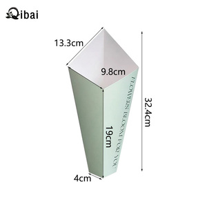 Qibai Boîte à fleurs Saint Valentin Emballage fleur Sac fourre-<span class=keywords><strong>tout</strong></span> à fleurs <span class=keywords><strong>Seau</strong></span> étreinte Bouquet de roses simples - Product Image 5
