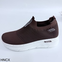 KINGHOPE Chaussures de course légères pour hommes, automne-été, confortables, souples, respirantes, type chaussettes, emballage en boîte