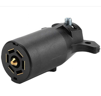 USA 7-Poliger Anhängerstecker RV-Stil 7-Wege Flachstecker aus Kupfer Rostfrei Zuverlässiger Adapter