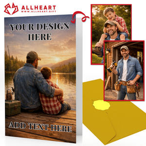 Cartes de vœux personnalisées 5x7 pouces imprimées numériquement, faible MOQ avec enveloppe et autocollant - Product Image 1