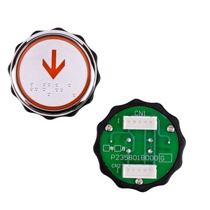 Bouton poussoir d'ascenseur Mitsubishi P235801B000G01, contact métallique, contactez le service client pour le contrôle directionnel - Product Image 4