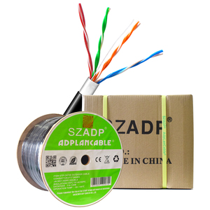 Ngoài trời PVC + PE đôi áo khoác 305 mét/1000ft 24AWG đồng/CCA UTP CAT5E mạng cáp/LAN Cáp - Product Image 3