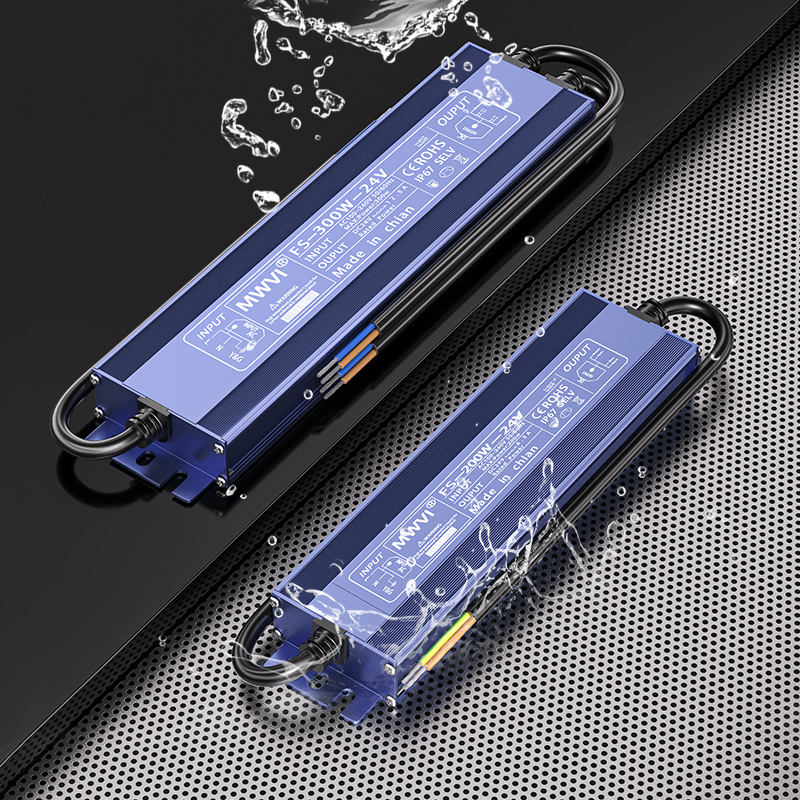 Mingwei Outdoor Waterproof Switching Power Supply 220 to 12V 24V Light Strip Light bar Light Box Rainproof Transformer 400W