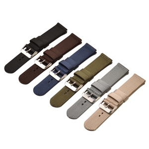 Vendita calda colorata 18mm 20mm 22mm a sgancio rapido in Nylon spesso cinturino sportivo cinturino in due pezzi cinturino da polso per <span class=keywords><strong>Samsung</strong></span> - Product Image 2