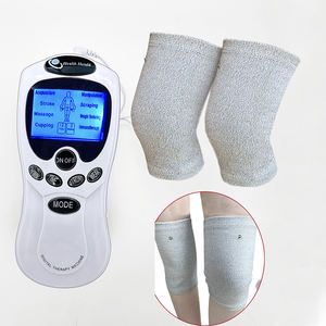 Produtos Quentes de 2025 Conjunto de Massageador <span class=keywords><strong>TENS</strong></span> Luvas de Fibra Prateada Condutiva Eletrodos para Pulso e Joelho Meias de Massagem Acessórios <span class=keywords><strong>TENS</strong></span> - Product Image 4