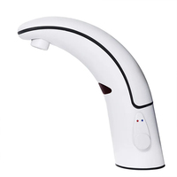 Robinet en laiton à fermeture automatique, robinet de lavabo, robinet intelligent à capteur infrarouge automatique pour lavabo