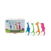 Cure-dents pour enfants saveur fraise sans BPA, qualité alimentaire, forme animale amusante, grand format familial, marque personnalisée, écologique