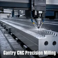 Rail de guidage en aluminium pour robot industriel à 7 axes, extra large, pour fraisage CNC