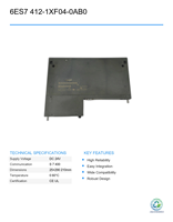 Controlador de Programación PLC Usado 6ES7 412-1XF04-0AB0, Módulo de CPU Básico Estándar, Automatización Industrial