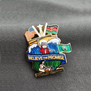 Pin de Solapa Personalizado Giratorio de Anime de los Adventistas de Texas, Broche de Metal Esmaltado - Product Image 5