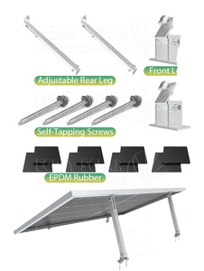 <span class=keywords><strong>Solar</strong></span>-Balkonhalterung mit Verstellbaren Beinen für Flachdach, Ziegeldach und Wandmontage von Solarmodulen - Product Image 6