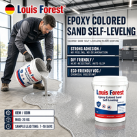 Peinture époxy pour sols en sable coloré, facile à appliquer, résistante à la chaleur, pour garage, atelier, espace commercial, fournisseur de revêtements en vrac
