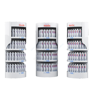 Put Bottled Water Beverage Cans Display Stand 4 Tiers <b>Metal</b> <b>Bottle</b> Water Shape Floor Display Rack - Product Image 1