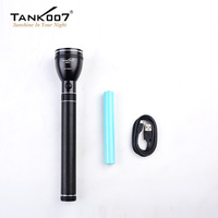TANK007 Lampe de poche d'extérieur Linternas Led Haute puissance Torche rechargeable Batterie Super lumineuse Torche longue portée