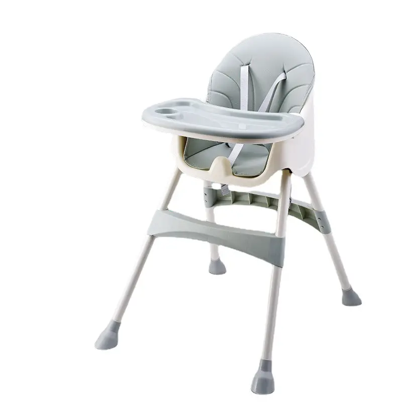 Silla de bebé, silla de alimentación de pierna alta para bebé, ajustable, mesa de comedor alta y multifuncional, silla de alimentación para bebé