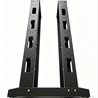 Rack de serveur mobile 27U 550*1400*600MM 19 pouces à deux colonnes et double rail, en acier laminé à froid SPCC, profondeur 600 mm