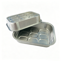 Contenants alimentaires écologiques de 600 ml avec couvercles en plastique et feuille d'aluminium pour plats à emporter et pâtisseries, couleur personnalisable