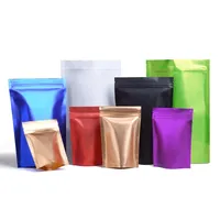 Sacs en plastique mylar, sacs imprimés personnalisés, à fermeture éclair, pour emballage de café pour le thé, unités