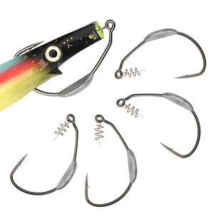 Hameçon lesté Spinpoler <span class=keywords><strong>Raptor</strong></span> avec goupille de centrage à ressort 5/0 7/0 10/0 Haute résistance en carbone pour l'eau douce et l'eau salée - Product Image 1