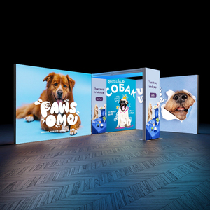 10x20 tùy chỉnh nhôm seg Modular EXPO LED Backlit tường ánh sáng hộp hiển thị thương mại hiển thị gian hàng triển lãm - Product Image 2