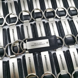 Wholesale Luxury PU Leather Carabiner Keychain Promotional Sublimation <b>Blank</b> <b>Key</b> Ring Custom Brand Logo Genuine Leather Keychain - Product Image 5