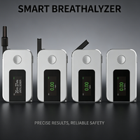 Alat Tes Alkohol Napas Airsense K1 dengan Sensor Sel Bahan Bakar, Layar Digital, Desain Portabel, Baterai Lithium, dan Corong Mulut yang Dapat Dilepas