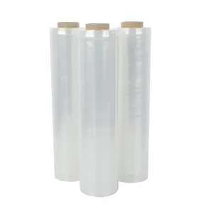 Factory Pack polietilene trasparente Pallet Wrap LLDPE Roll Hand 500 MM PE Film estensibile