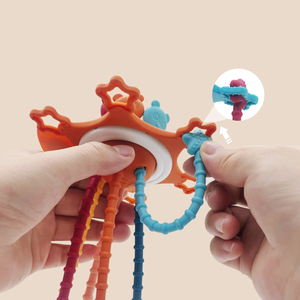 Jouet de Dentition Sensoriel <span class=keywords><strong>Montessori</strong></span> en Silicone pour Bébé, Jouet Interactif, Sans Bpa - Product Image 6