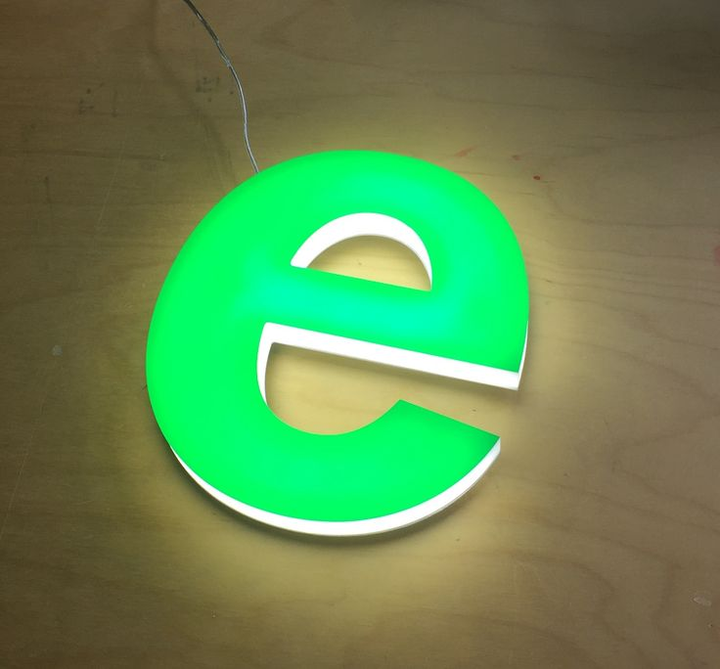 Shining 3D Luminous Acrylic Sign Full Lit Acrylic Letters Front and ...