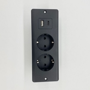 Hot 2 AC + 2 USB sạc pd20w sạc nhanh TYPE-C lõm Euro bàn Ổ cắm điện văn phòng Ổ cắm điện - Product Image 4