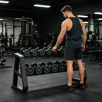 Support d'haltères double face robuste OKPRO pour salle de sport commerciale, capacité 10 paires