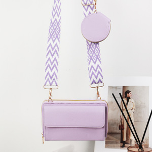 I-0570กระเป๋าถือแฟชั่นสำหรับผู้หญิง, กระเป๋าถืออเนกประสงค์สำหรับฤดูร้อนฤดูหนาวกระเป๋าใส่โทรศัพท์มือถือสายสะพายไหล่กว้างขนาดเล็กใส่เหรียญ - Product Image 6