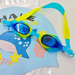 Juego <span class=keywords><strong>de</strong></span> <span class=keywords><strong>gafas</strong></span> y gorro <span class=keywords><strong>de</strong></span> natación para niños, impermeables y antivaho, equipo <span class=keywords><strong>de</strong></span> buceo y para parques <span class=keywords><strong>de</strong></span> atracciones con montura pequeña para adolescentes - Product Image 4