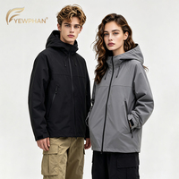 Veste d'extérieur imperméable et légère pour homme et femme, idéale pour la randonnée et le camping, coupe-vent, logo personnalisé, fabricant OEM ODM