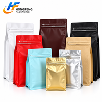Sacs à café octogonaux avec valve, vente en gros d'usine, pochettes personnalisées auto-scellantes pour grains de café avec valve de dégazage unidirectionnelle, pour torréfacteurs