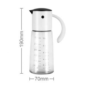 Nuovo Design: Dispenser per Olio <span class=keywords><strong>e</strong></span> <span class=keywords><strong>Aceto</strong></span> da Cucina in Vetro da 360ml con Tappo in Plastica a Gravità - Product Image 5