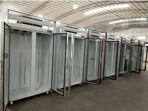 <span class=keywords><strong>Congélateur</strong></span> porte en verre <span class=keywords><strong>vertical</strong></span>, réfrigérateur Commercial, à fermeture éclair - Product Image 5