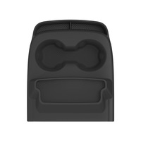 Neues Design 3D Rutschfeste Stoßdämpfende Einteilige Silikon Mittelkonsole Getränkehalter-Matte für Tesla Model Y Standard 2025