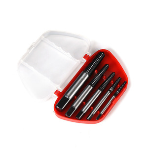 Juego de 5 Extractores de Tornillos PEX, Desconectador de Tuberías Rotas y Reparación de Roscas, Combinación de Machos para Extractor de Tornillos Dañados - Product Image 1