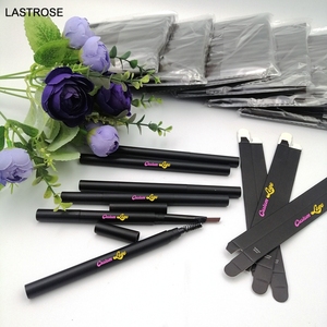 Tube de stylo à <span class=keywords><strong>sourcils</strong></span> de maquillage longue durée de marque privée en gros Mécanisme de torsion Design mince Finition mate Pinceau cosmétique naturel - Product Image 1